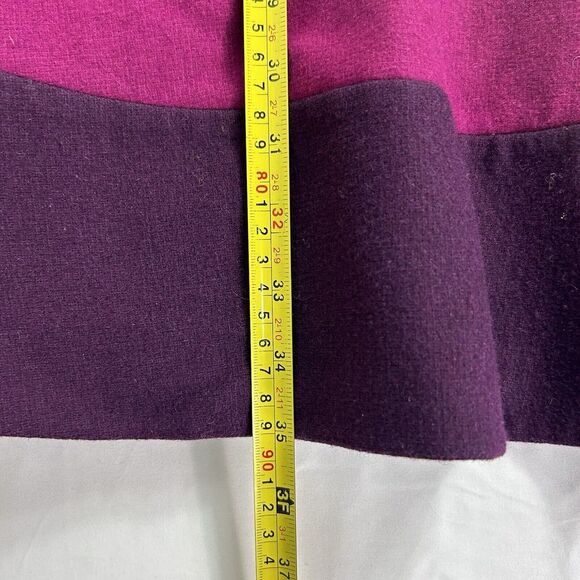 Ted Baker Linkah Pink Purple Colorblock Wool blend Dress Lined Back Zip Size 6‎ - Picture 11 of 16
